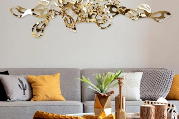 Gold wall decor ideas